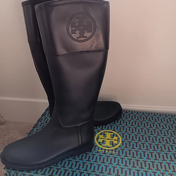 Tory Burch Long Rainboots - Picture 1 of 5